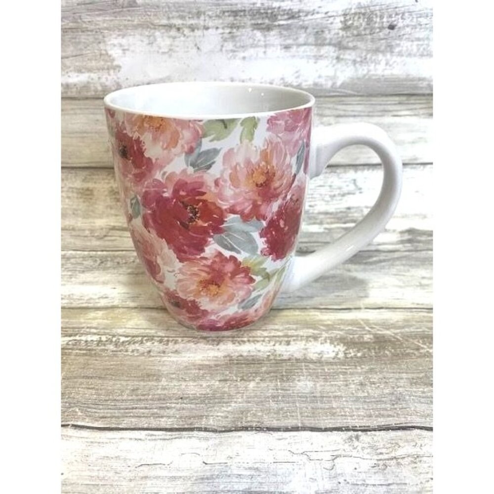 Floral Ceramic Coffee Mug 16oz‎ Dishwasher & Microwave Safe